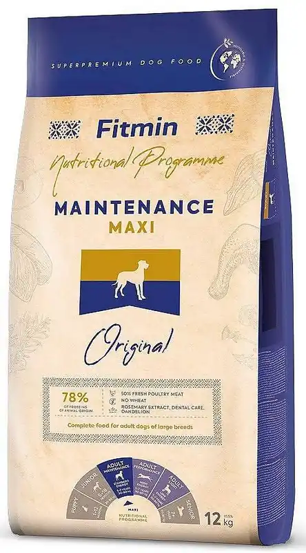 Fitmin Maxi Maintenance Karma dla psa 2x12kg TANI ZESTAW Wyjątkowa oferta