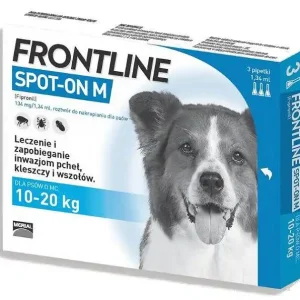 FRONTLINE Spot On dla Psa 10-20kg Krople na kleszcze rozm. M 3szt. Oferta czasowa