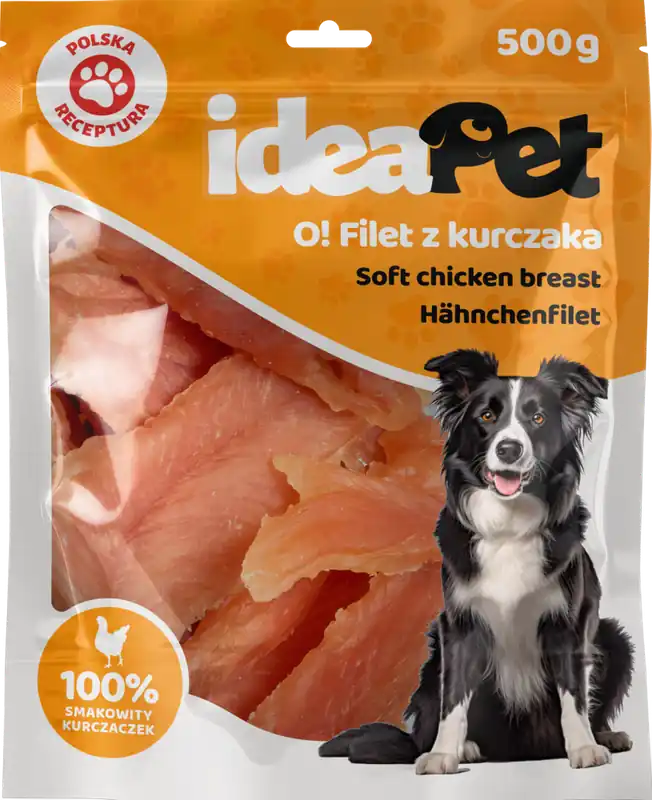 Obniżka ceny IdeaPet O! Przysmak Filet z kurczaka dla psa 500g