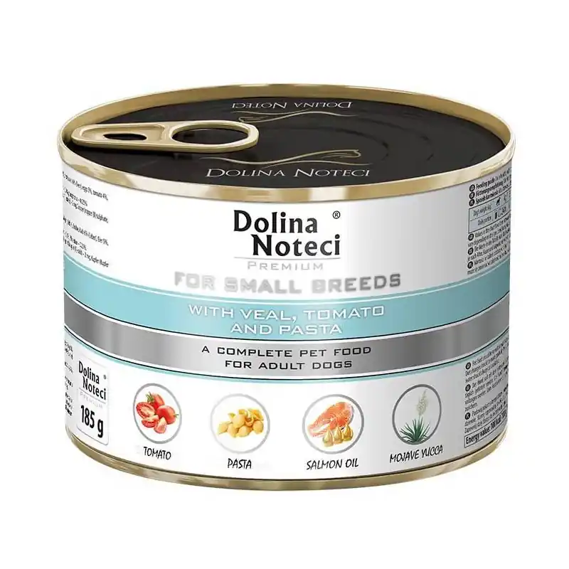 DOLINA NOTECI Premium Małe Rasy - cielęcina, pomidor, makaron Ograniczona ilość