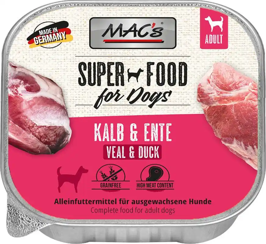 Dostępne od ręki Mac‘s Dog Adult Karma z cielęciną i kaczką dla psa 150g