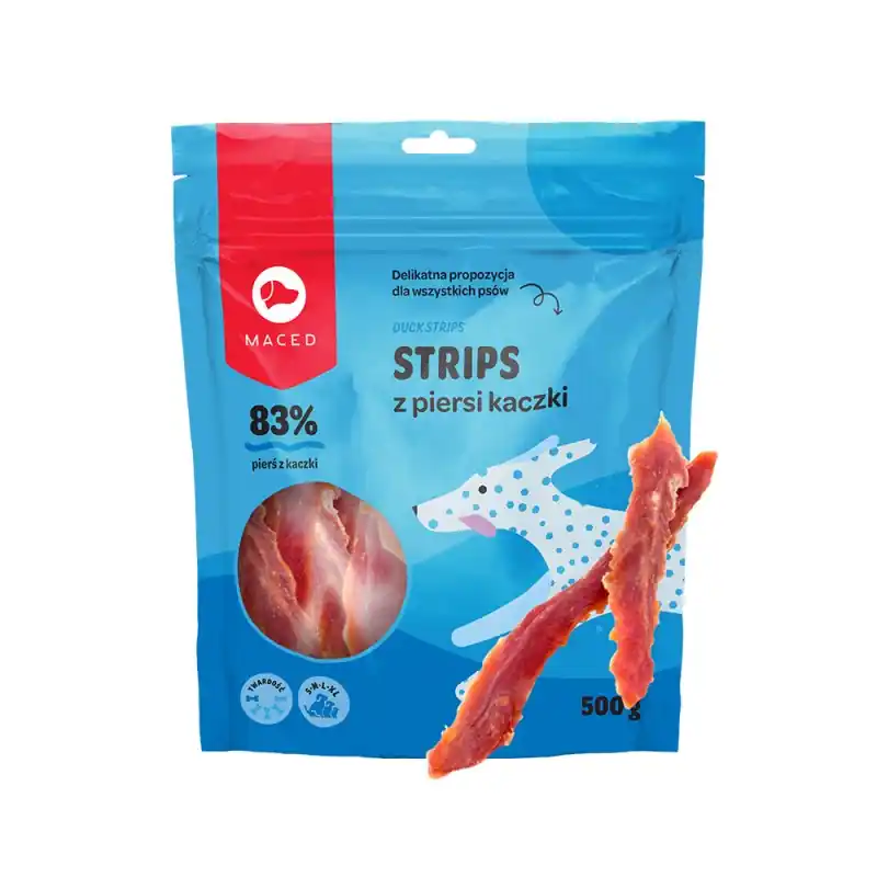Hit cenowy MACED Strips z piersi kaczki 500g