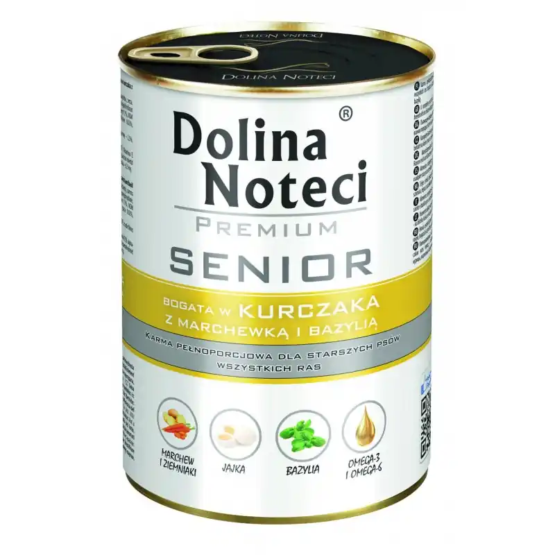 DOLINA NOTECI Premium Senior - Kurczak Marchew Bazylia Nowy