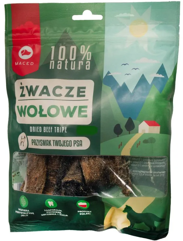 Maced Żwacze wołowe suszone dla psa op. 200g Hit cenowy