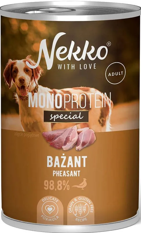 Rabat Nekko Monoprotein Special Adult Karma z bażantem dla psa 400g