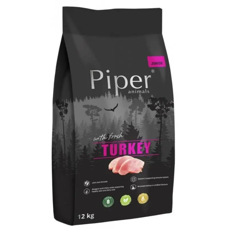 DOLINA NOTECI PIPER Junior z indykiem dla szczeniąt 12kg Szybka dostawa