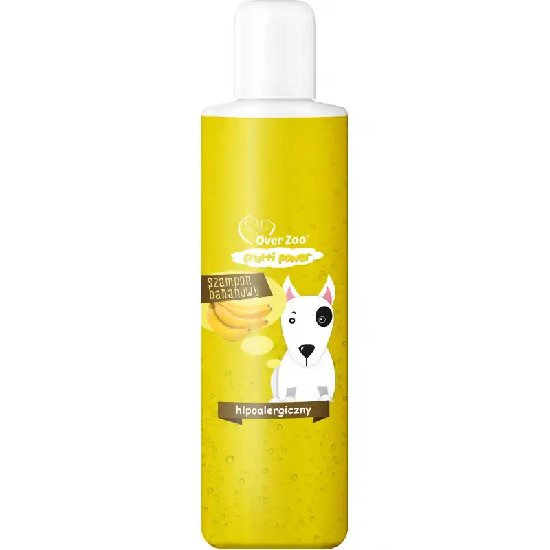 OVER ZOO Szampon bananowy dla psów z wrażliwą skórą 200ml Tylko dziś
