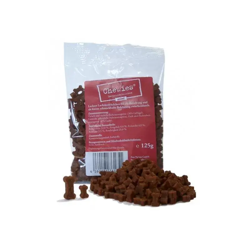 Promocja CHEWIES Kosteczki łososiowe MINI 125 g