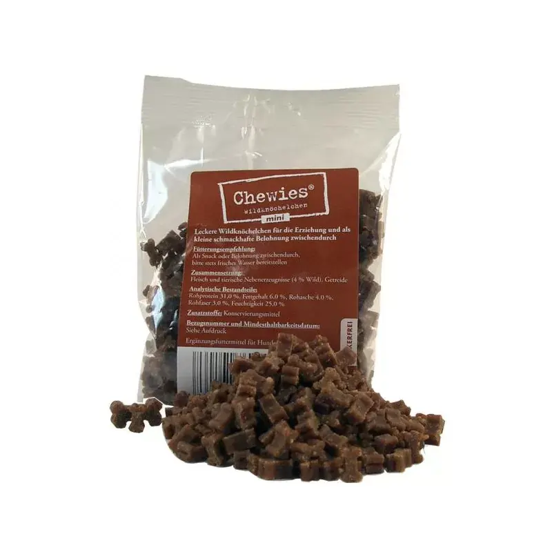 Premium CHEWIES Kosteczki z Dziczyzny MINI 125 g