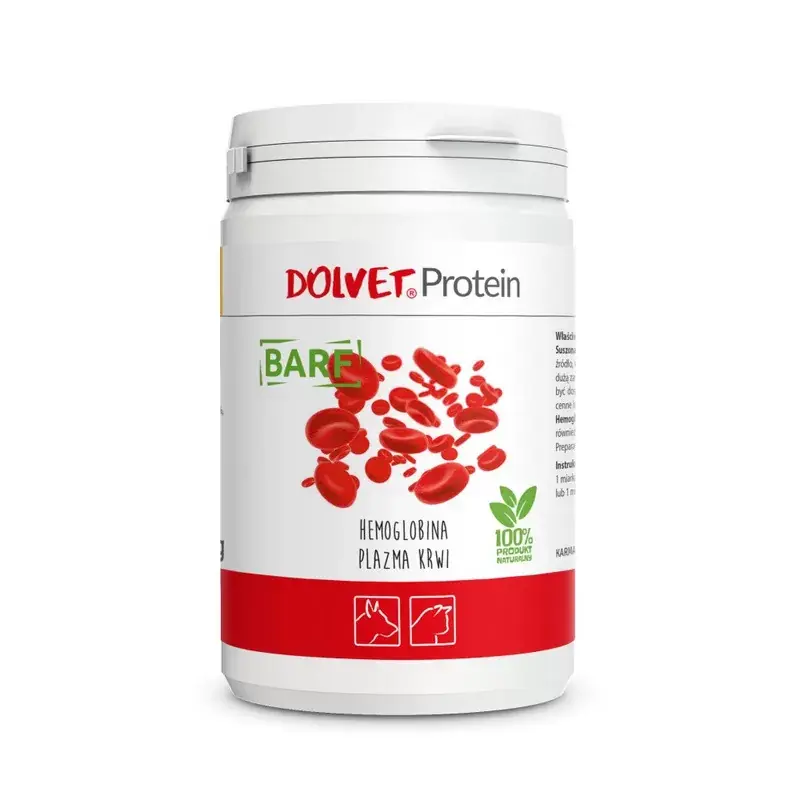DOLFOS Dolvet Protein 200g - hemoglobina, plazma krwi dla psa / kota Szybka wysyłka