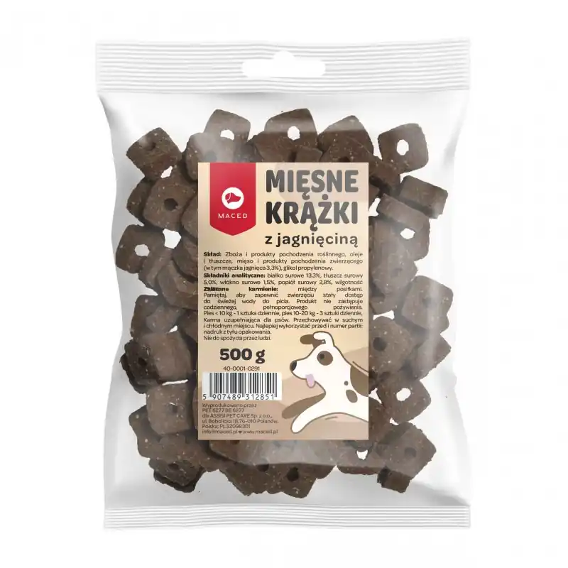 Bezpieczne zakupy MACED Mięsne krążki z jagnięciną 500g