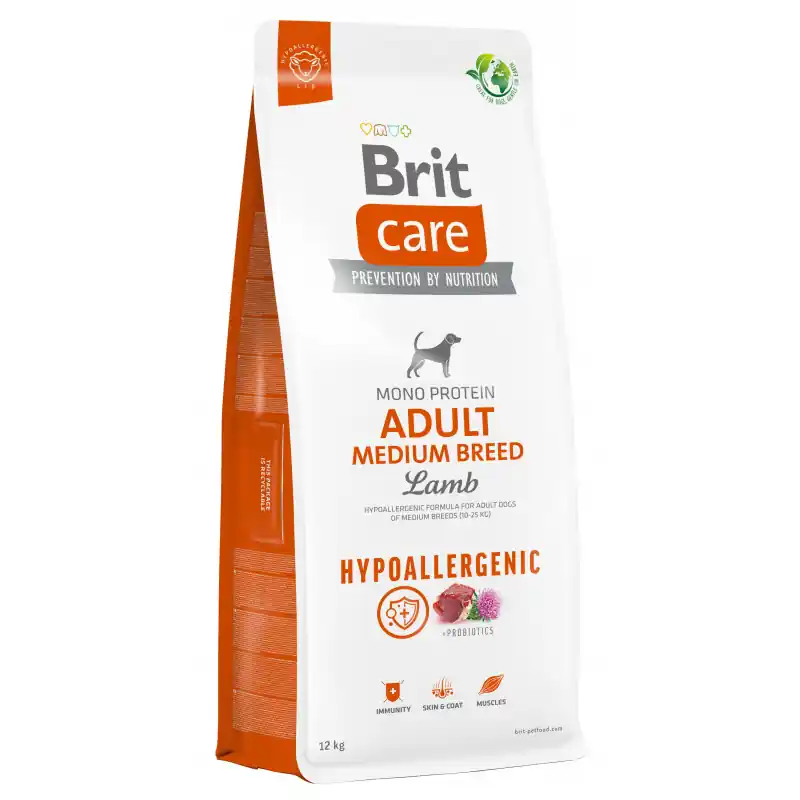 Bezpieczne zakupy BRIT CARE Dog Hypoallergenic Adult Medium Lamb
