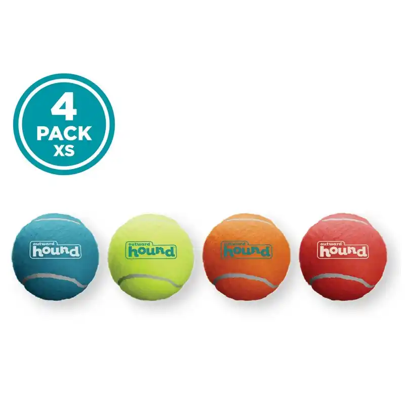 OUTWARD HOUND Piłki Tenisowe 4 szt. Mix 3,8cm XS Oferta czasowa