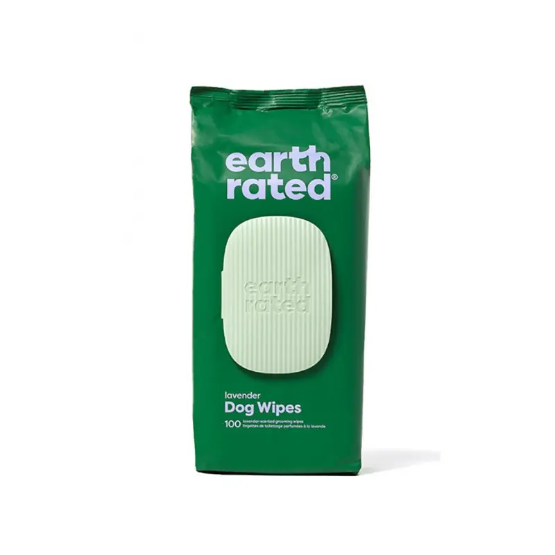 EARTH RATED Dog Wipes lavender 100 szt. - lawendowe chusteczki kompostowalne Niska cena