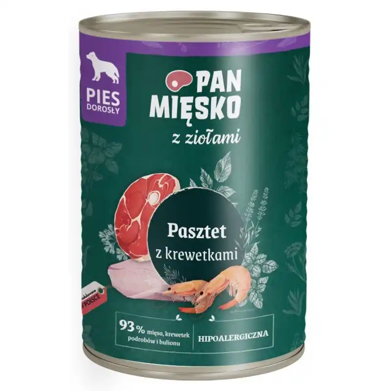PAN MIĘSKO z ziołami - pasztet z krewetkami 400g Oferta limitowana