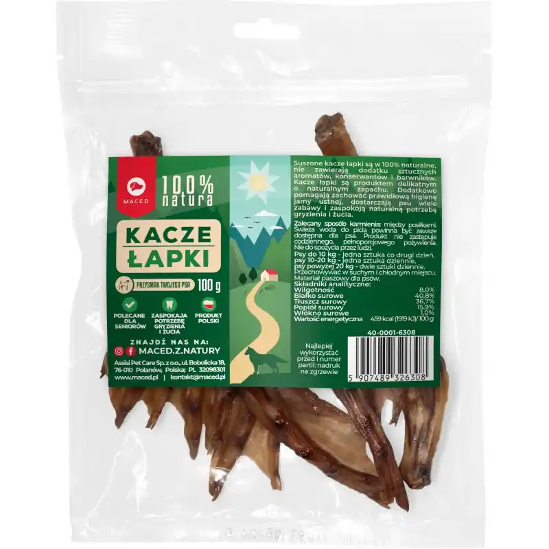 Ostatnie sztuki MACED 100% Natura Kacze łapki 100g