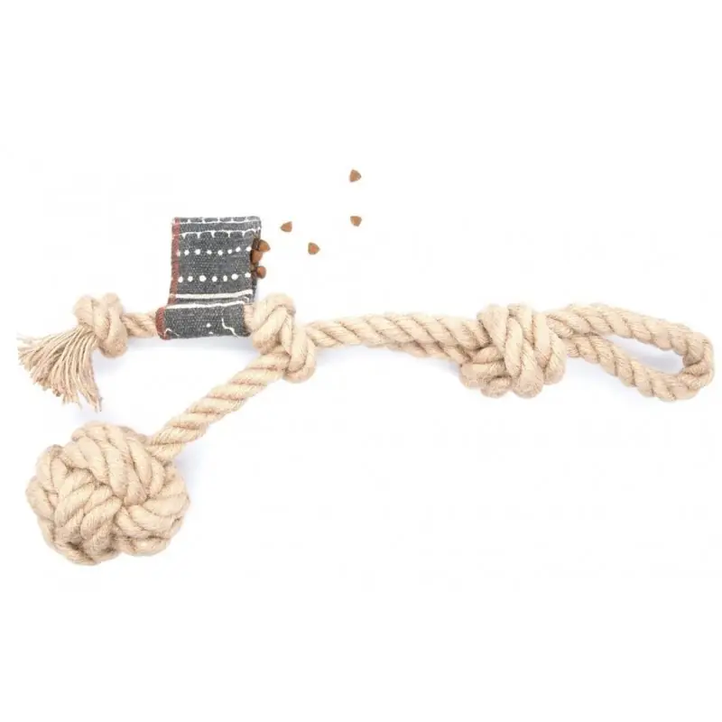 Bezpieczne zakupy FARM COMPANY Sznur jutowy z 3 węzłami 45 cm