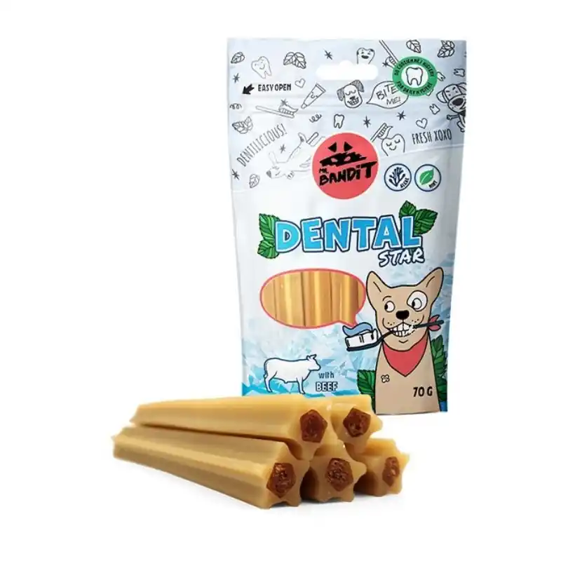 MR. BANDIT Dental Stars with Beef - Wołowina 70g Kup teraz