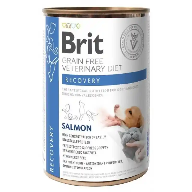 BRIT Grain Free Veterinary Diets Dog and Cat Can Recovery Salmon 400g (puszka) Wybór klientów