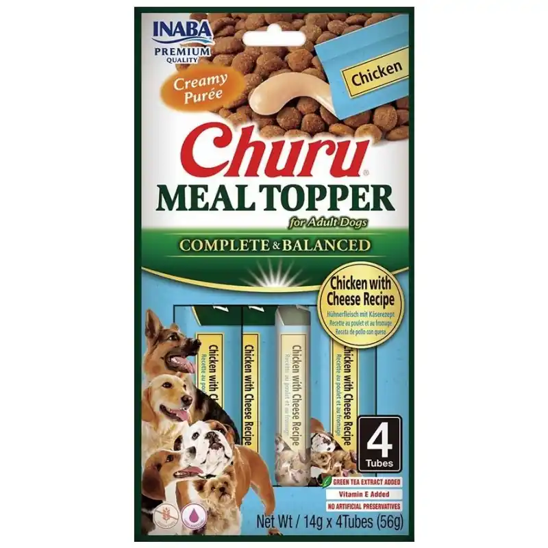 Bestseller INABA DOG Meal Topper Chicken with Cheese Recipe 4x 14g (56g)