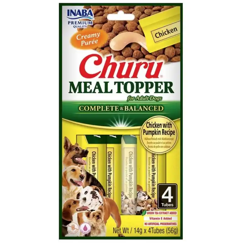Hit cenowy INABA DOG Meal Topper Chicken with Pumpkin Recipe 4x 14g (56g)
