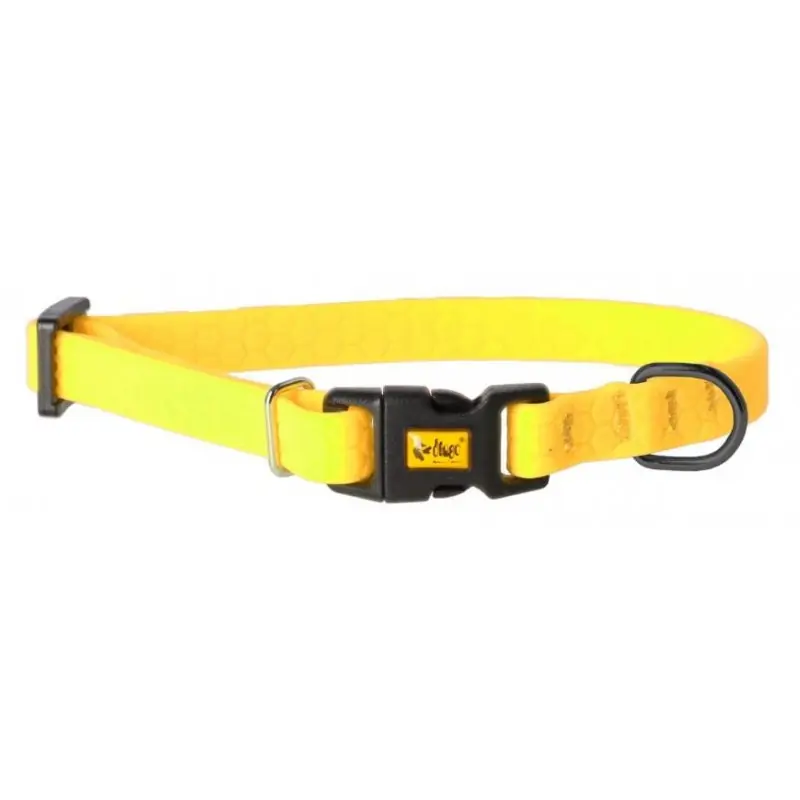 DINGO Obroża regulowana 1,0 x 30 cm FLEX HONEY - żółta Tani