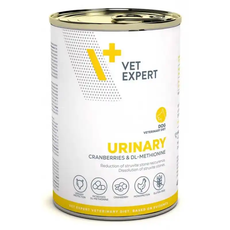 VETEXPERT 4T Vet. Diet Dog Urinary 400g (puszka) Wyjątkowa oferta