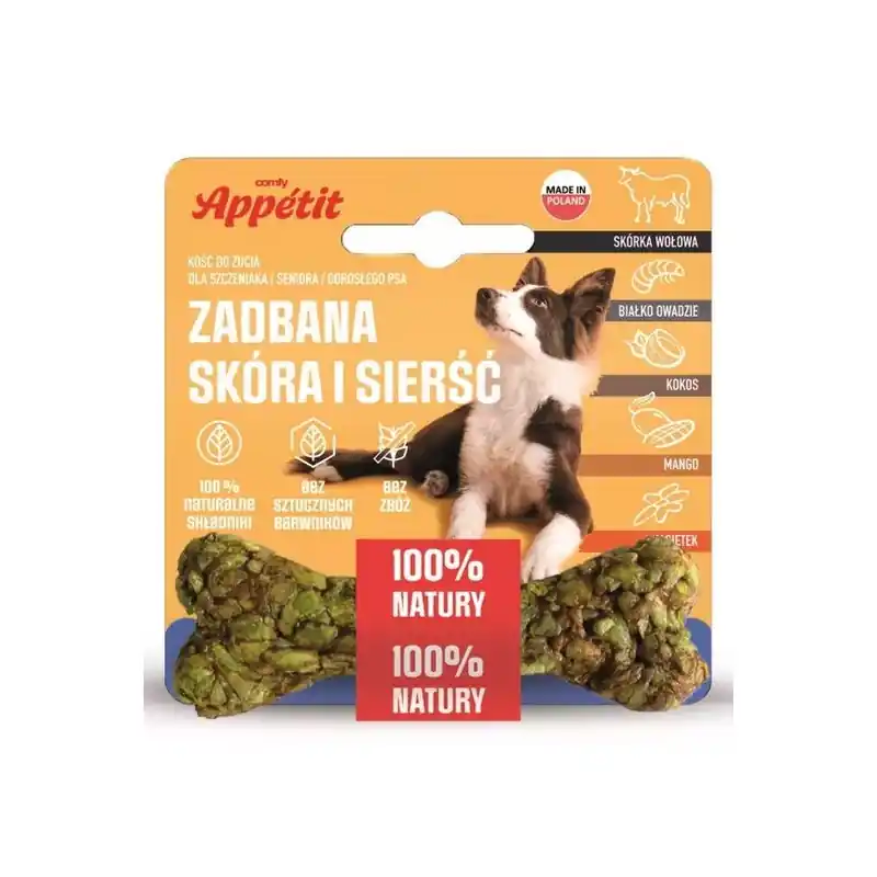 Cena promocyjna COMFY APPETIT Gryzak Kość Zdrowa Skóra i Sierść 10cm 35g