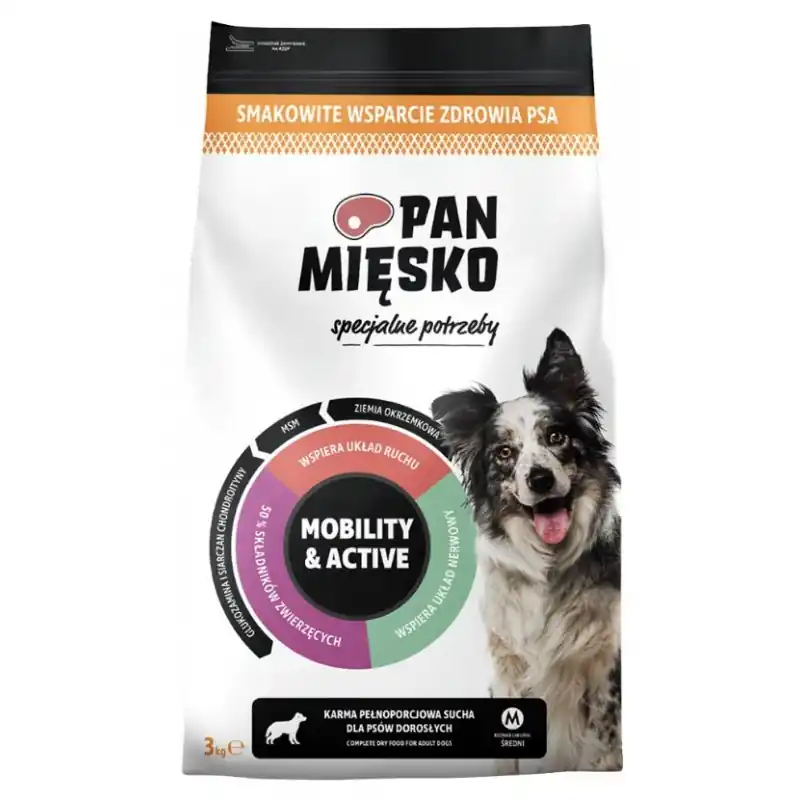 Hit cenowy PAN MIĘSKO PIES Specjalne potrzeby Mobility and Active - rozmiar chrupek M