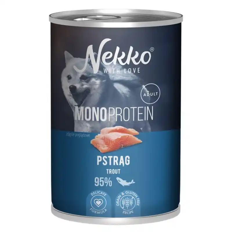 NEKKO Mono Adult Pstrąg 400g (puszka) Oferta limitowana