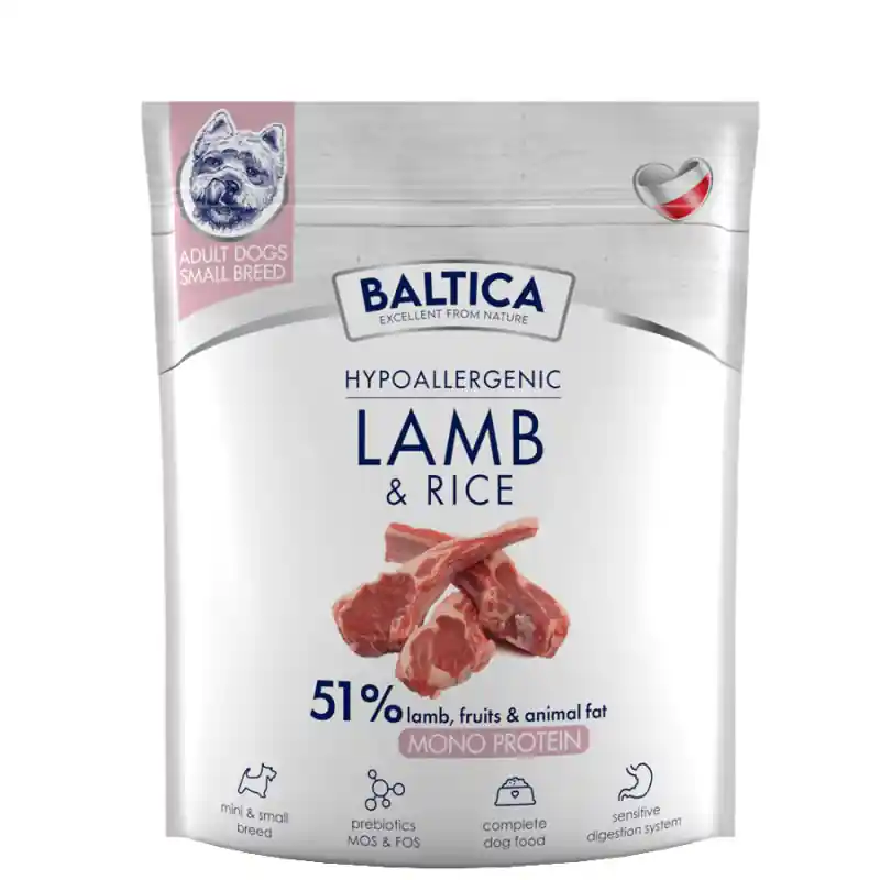 Wyprzedaż BALTICA NUTRACEUTIC Hypoallergenic Lamb and Rice dla psów ras małych