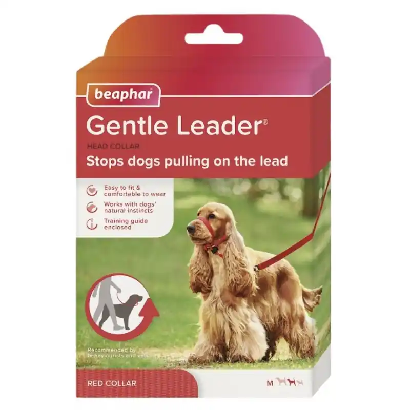 BEAPHAR Gentle Leader - obroża uzdowa rozmiar M - czerwony Super okazja