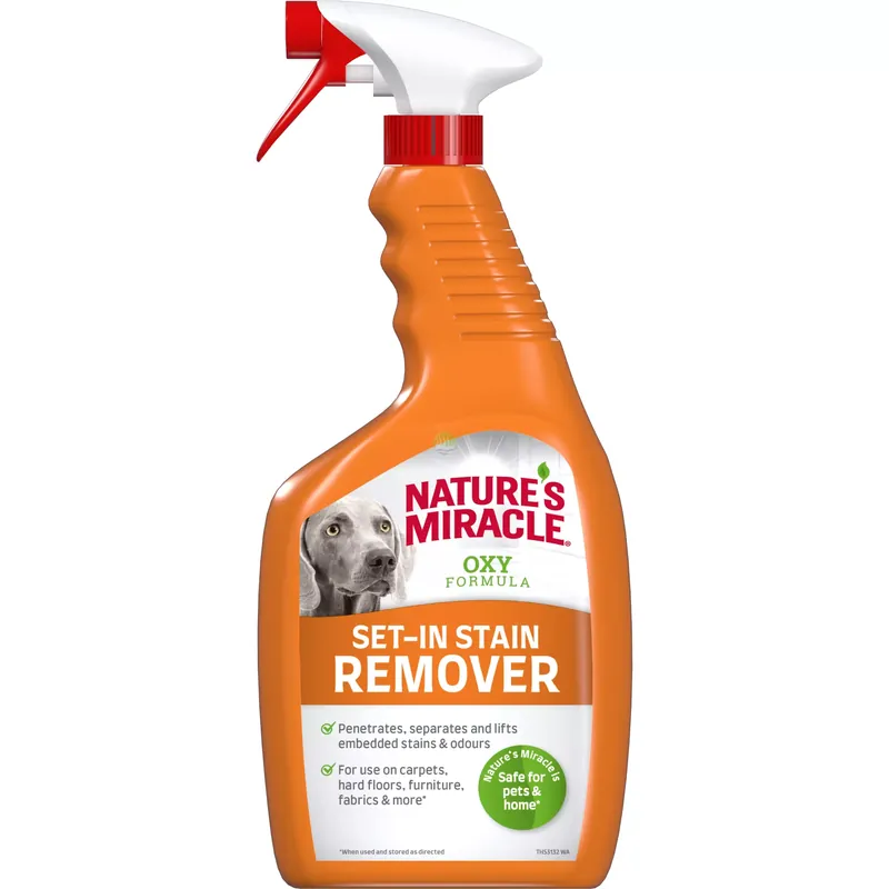 Premium NATURES MIRACLE Płyn do usuwania starych plam pies SET-IN OXY 709ml