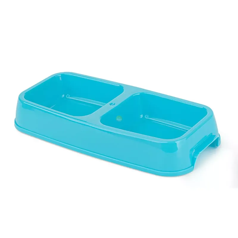 Miska plastik.podw.2x0.25l niebiesk Wysoka jakość