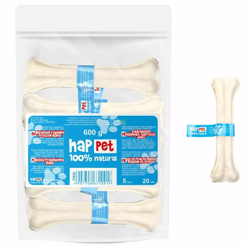 Tani PB26 kość prasowana biała 20,0cm 5s