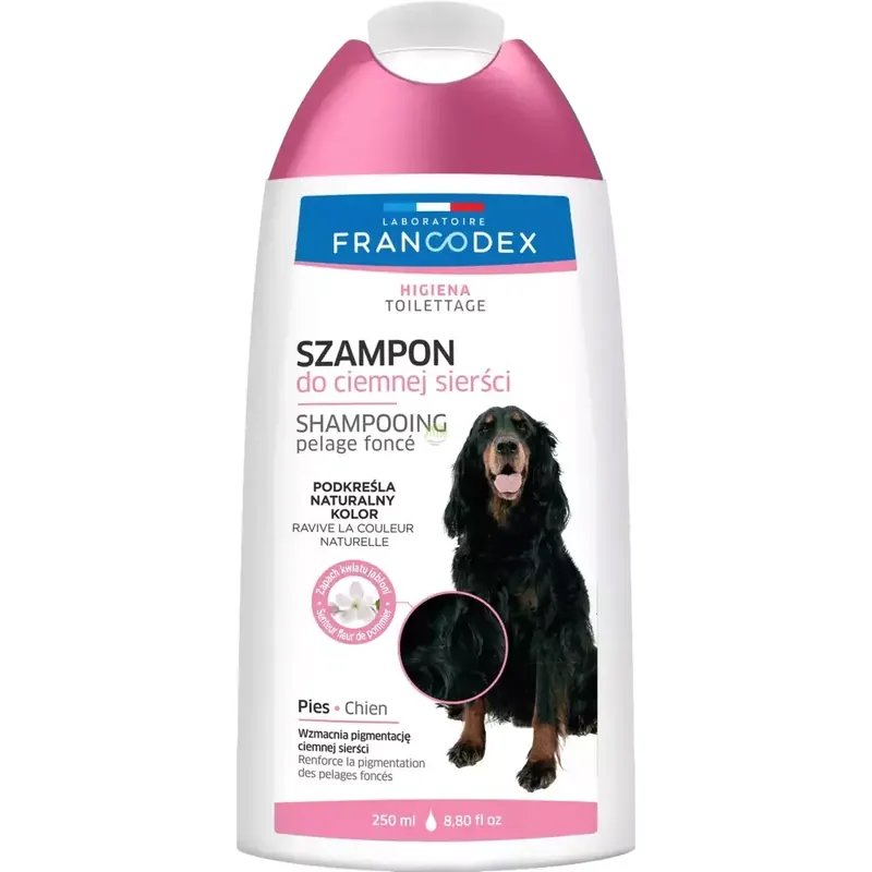Zamów dziś FRANCODEX PL Szampon dla psa do czarnej sierści, bez parabenów 250ml