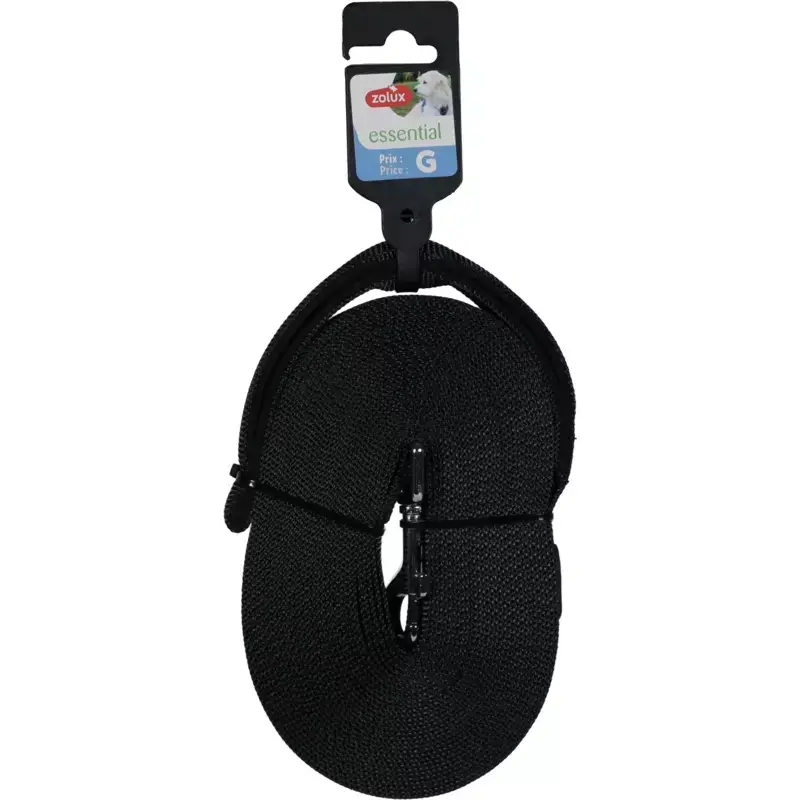 Bestseller ZOLUX Smycz taśmowa długa dla psa 10m 20mm czarna