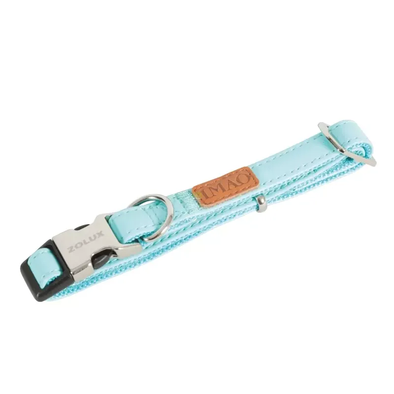 Zolux Obroża dla psa stylowa IMAO PICCADILLY 25mm kol. turkus Premium