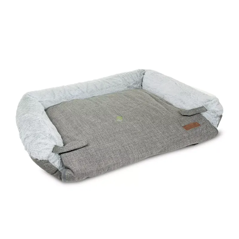 Promocja Legowisko dla psa, ciemnoszare, 70x60x17cm, z zamkami