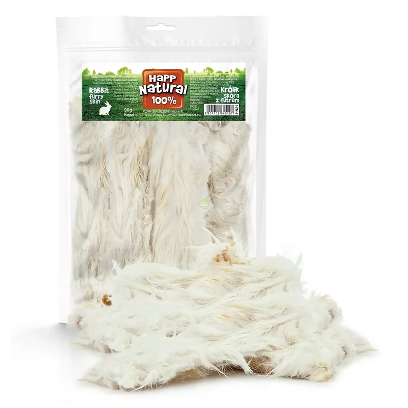 Gryzak królik skóra z futrem, 90g Zamów dziś