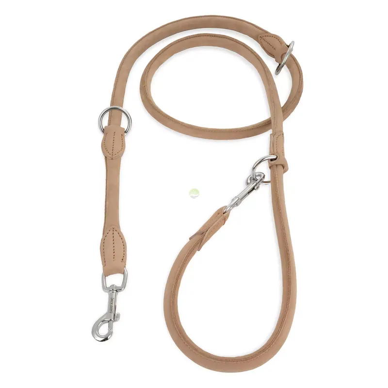 Smycz skórzana, 13mm / 200cm, jasny beż Oferta limitowana