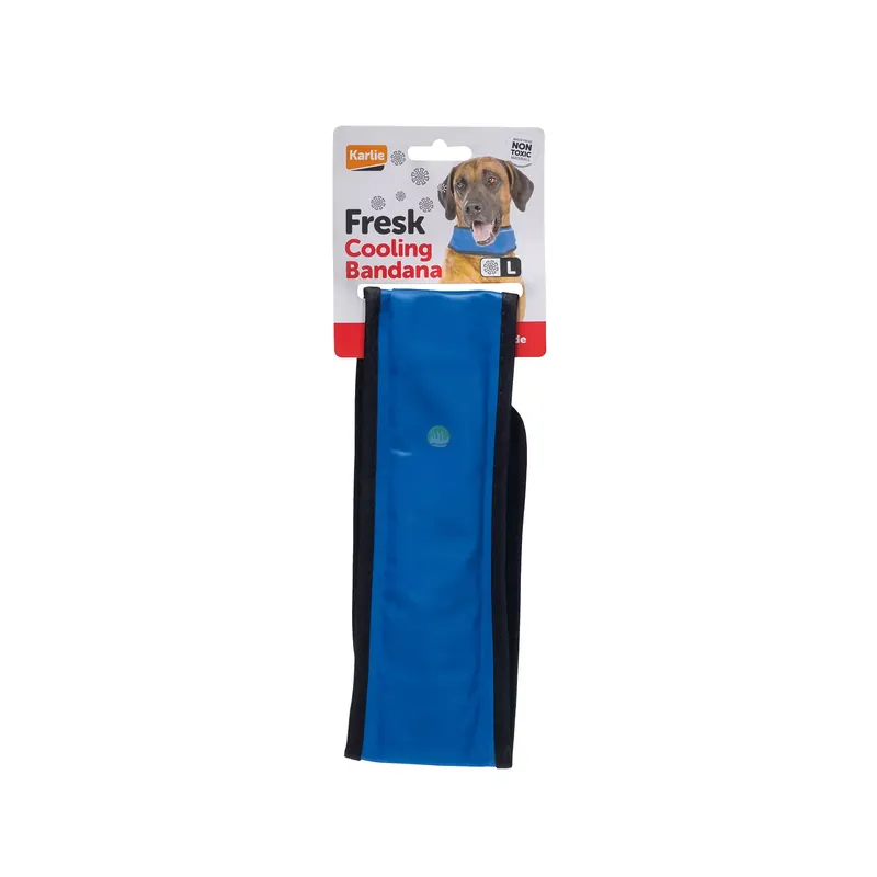 Karlie, opaska, obroża chłodząca dla psa, niebieska, dł. 45-65cm L Oferta czasowa