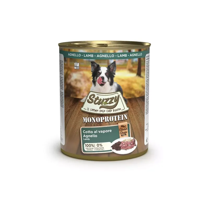 Bezpieczne zakupy Monoprotein, karma mokra, dla psa, świeża jagnięcina pasztet, 800g, puszka