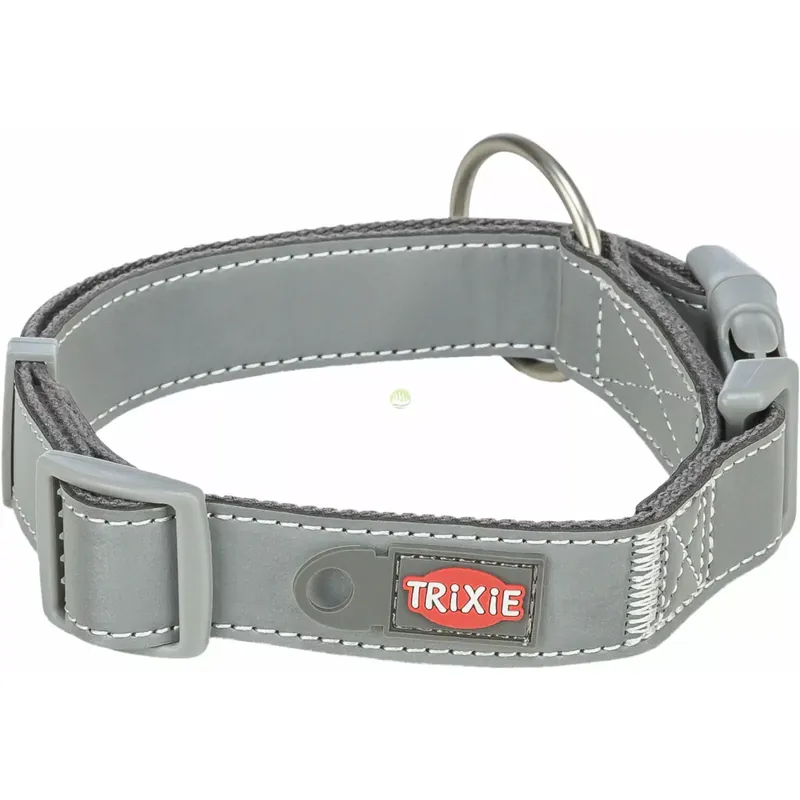 Tylko dziś Premium Reflect, obroża, dla psa, grafitowa, L-XL 42-65cm/30mm, odblaskowa