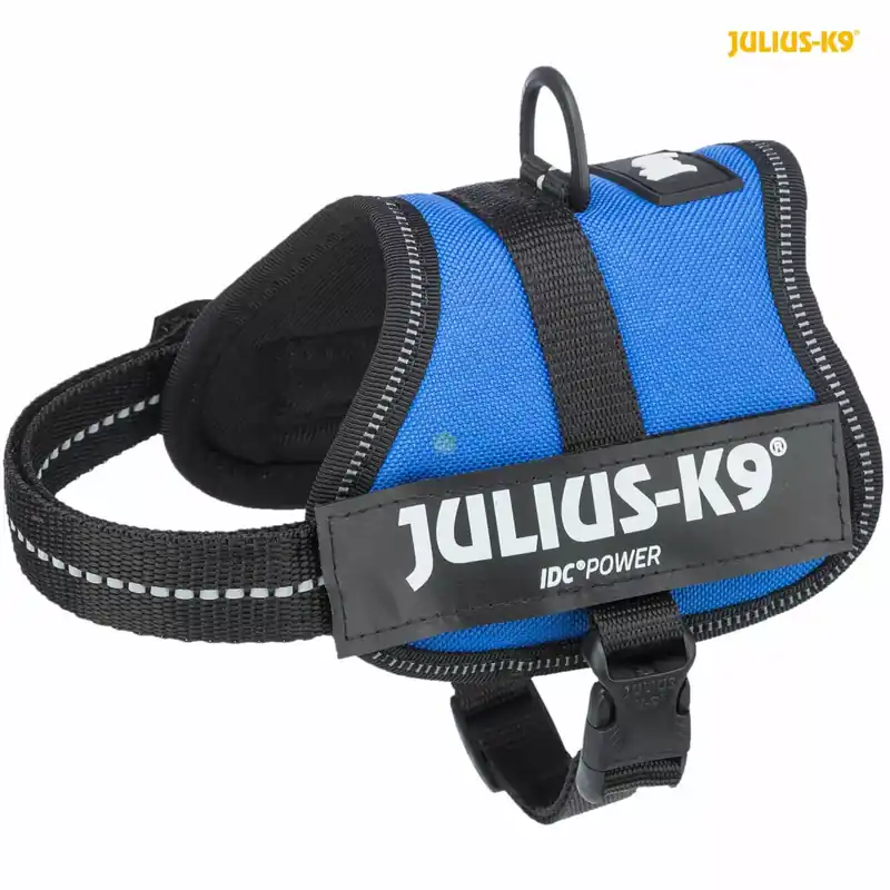 Ostatnie sztuki Szelki dla szczeniąt Julius-K9 , 2/XS-S 33-45cm, niebieskie