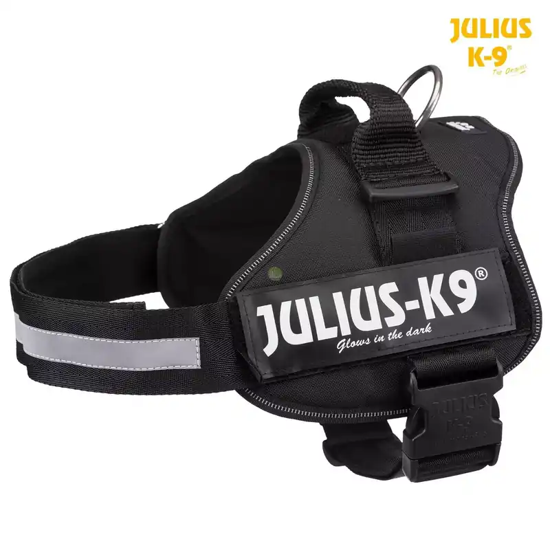 Popularny Szelki Julius-K9,rozm. 1/L 66-85cm, czarne
