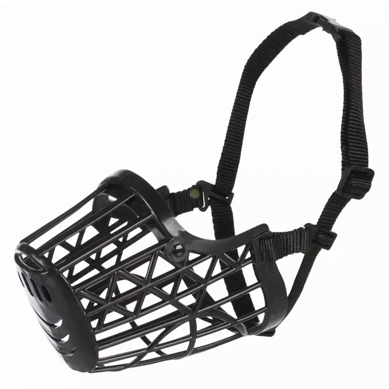 Kaganiec plastikowy, dla psa, czarny, S-M, dł. pyska 22cm, szer. paska 5,6cm Wybór klientów