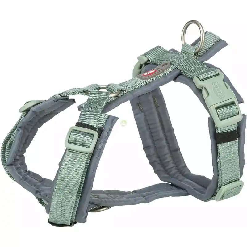 Darmowy zwrot Premium trekking, szelki, dla psa, szałwiowe/grafit, S 36-44cm/15mm
