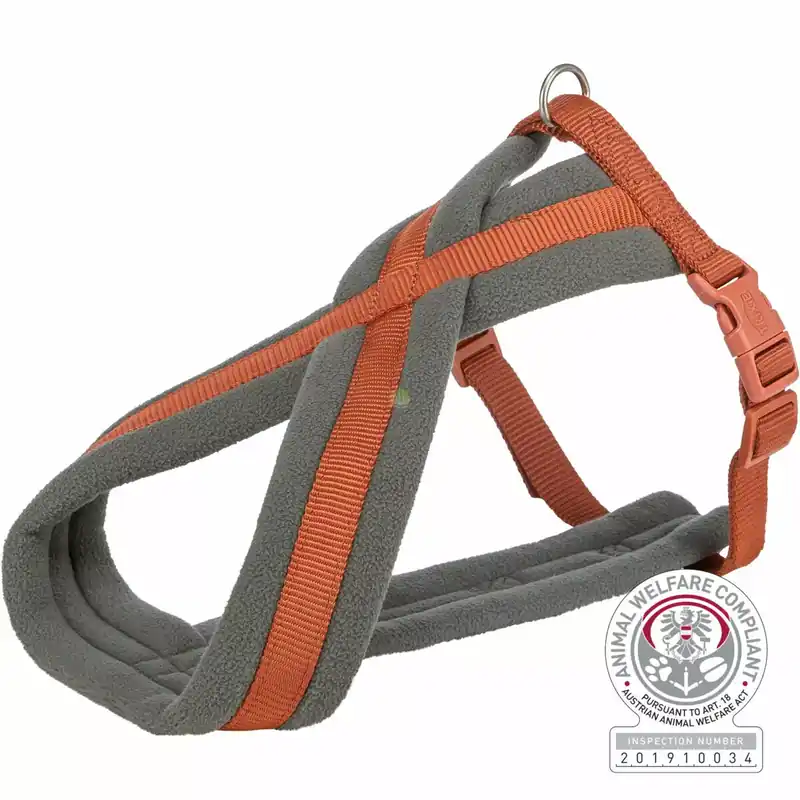 Łatwy zwrot Szelki Premium touring, S 35-65cm/20mm, grafit