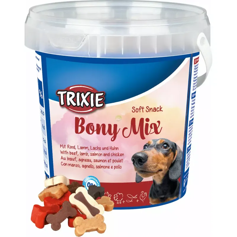 Zamów teraz Miękkie Przekąski Dla Psa, Kostki Mix, 500g